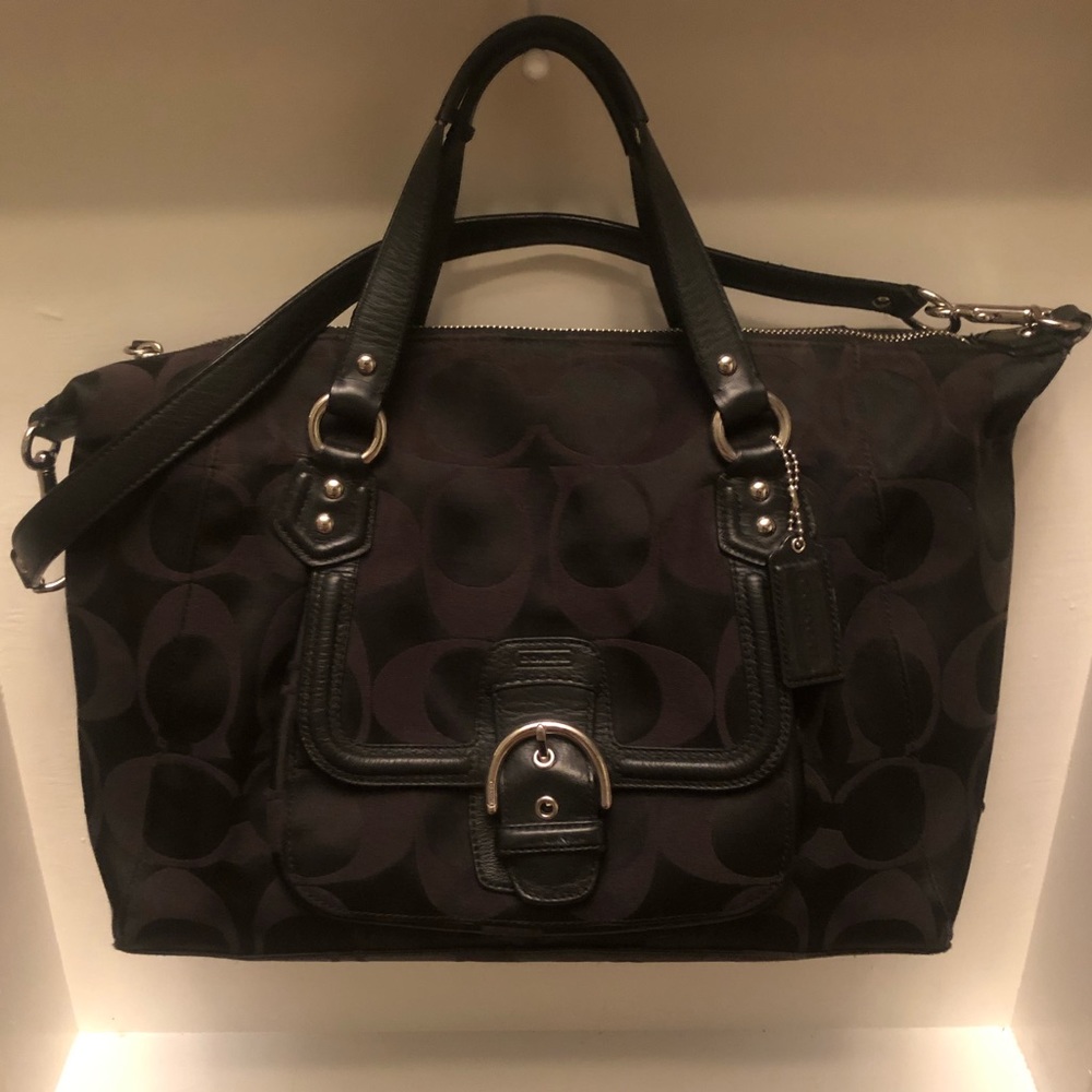 Coach Signature Campbell Large Satchel With Strap